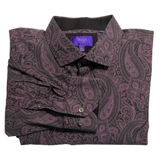 EUC - Tallia Paisley Button Up Shirt - Picture 1 of 5